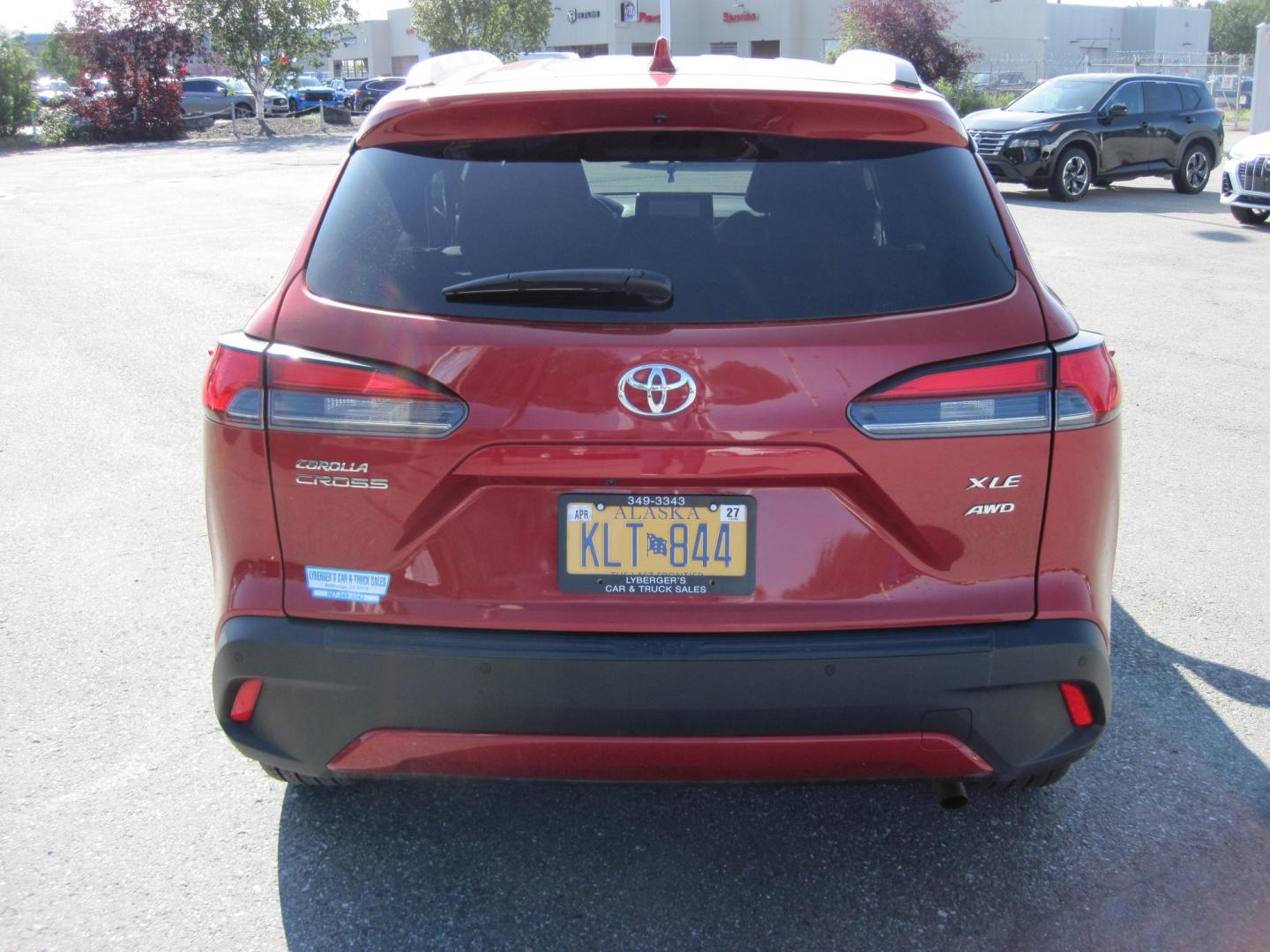 2024 RED /gray Toyota Corolla Cross XLE AWD (7MUEAABG8RV) with an 2.0L L4 DOHC 16V engine, CVT transmission, located at 9530 Old Seward Highway, Anchorage, AK, 99515, (907) 349-3343, 61.134140, -149.865570 - Nice 2024 Toyota Corolla Cross, XLE 4wd come take a test drive.- Photo#4