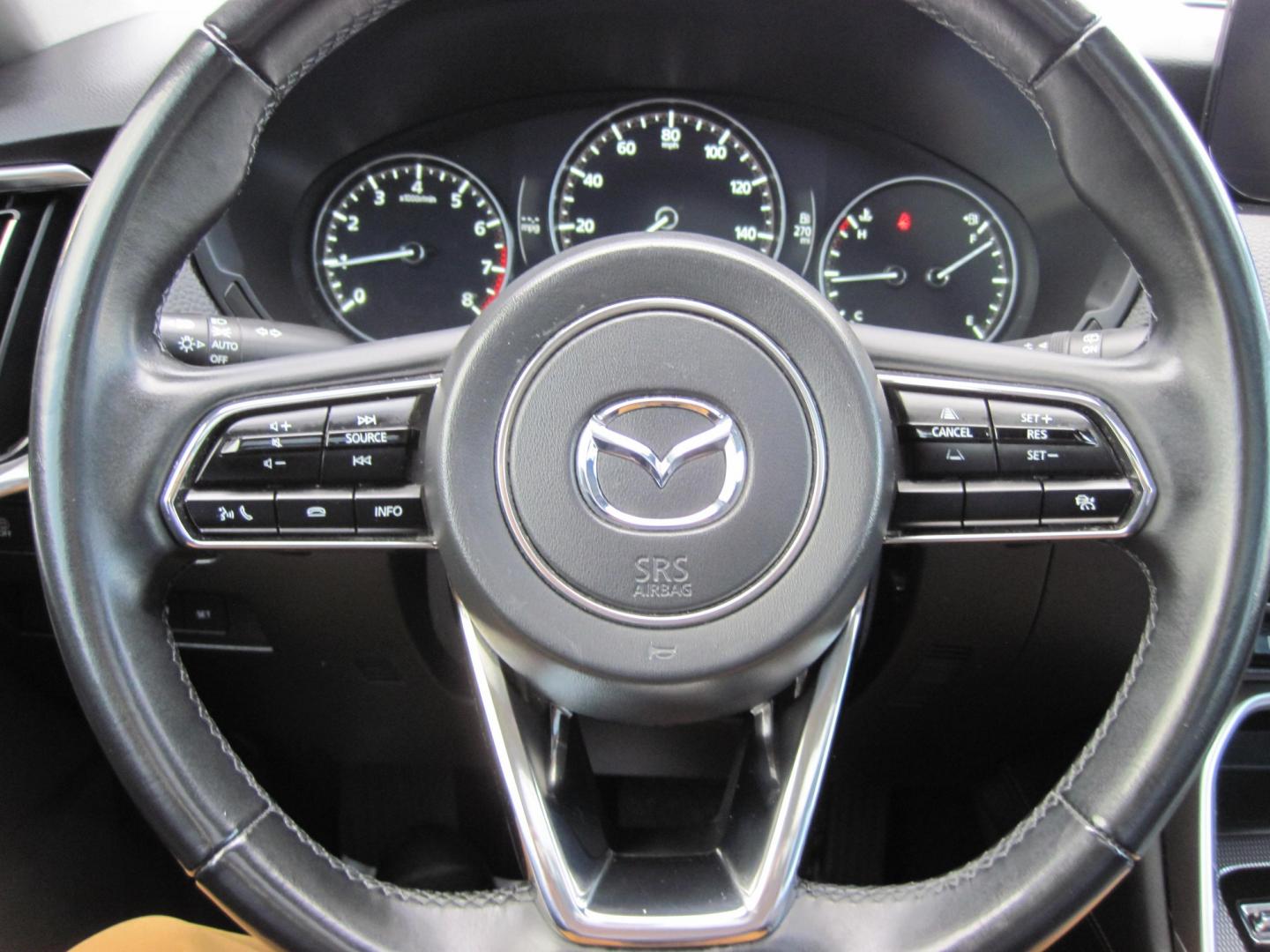 2024 blue /BLACK Mazda CX-90 Premium (JM3KKDHD6R1) with an 3.3L V6 DOHC 24V HYBRID engine, 8A transmission, located at 9530 Old Seward Highway, Anchorage, AK, 99515, (907) 349-3343, 61.134140, -149.865570 - NICE 2024 MAZDA CX-90 PREMIUM AWD COME TAKE A TEST DRIVE- Photo#18
